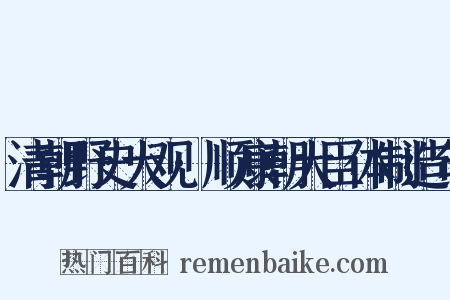 清朝野史大观·顺康朝大臣体制造句是什么意思的图片